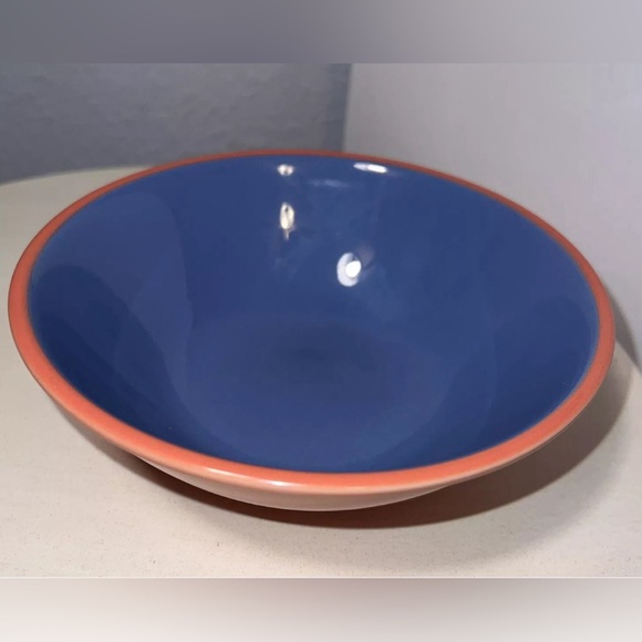 (1) Lindt Stymeist Colorways Ceramic Cereal Bowl Salmon and Blue 6.5" Soup/Salad - Picture 8 of 8